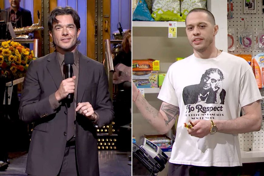 John Mulaney Hosts “SNL ”and Gives His Kids a Cute Shout Out as Pete Davidson Shows off Almost Tattoo-Free Arms in Cameo