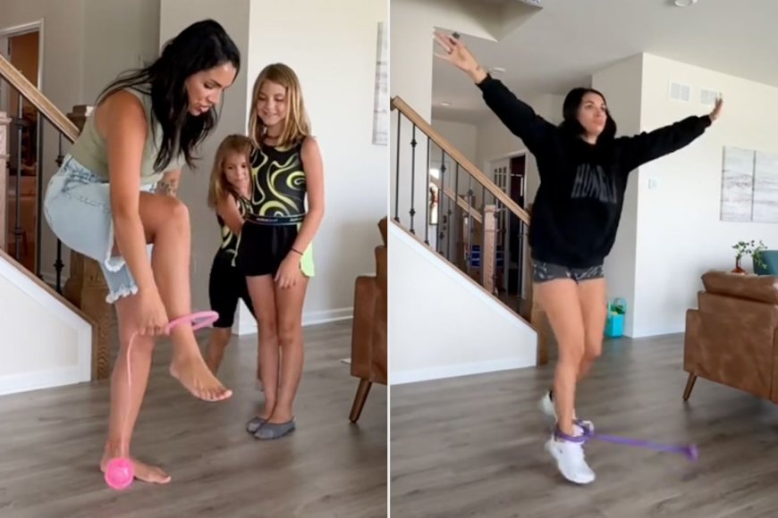 Millennial Mom Goes Viral Teaching Daughters How to Skip-It: 'My Body Just Knew What to Do' (Exclusive)