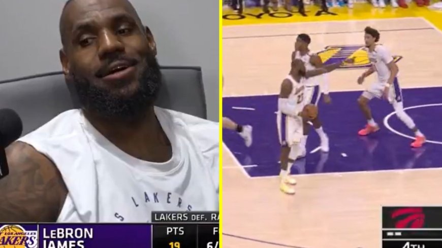 LeBron James breaks his own record and singles out fan as fans make same joke