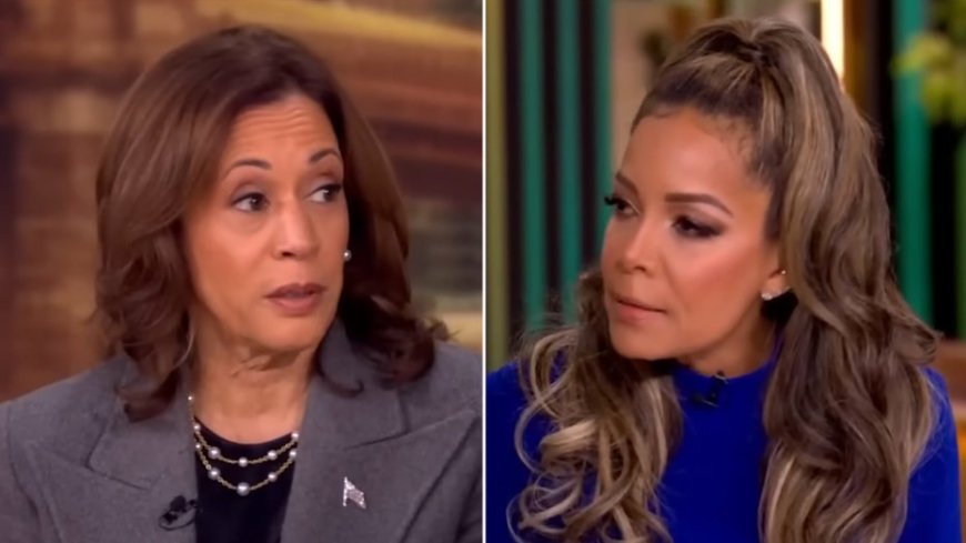 Sunny Hostin was surprised by Kamala Harris flubbing her 'layup' question about differing from Biden