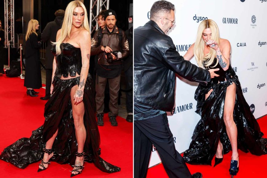 Kesha Revives Her Iconic Trash Bag Dress After 14 Years — and Swaps Her Shoes on the Red Carpet