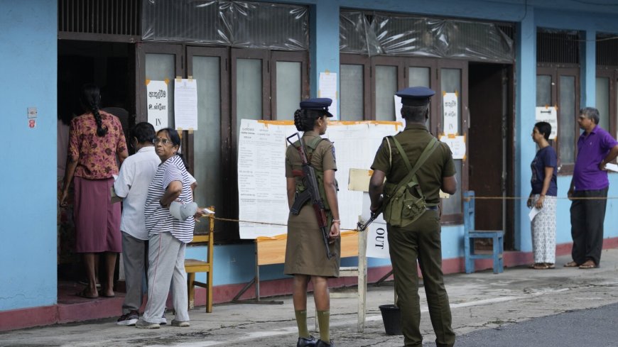 Voting ends in Sri Lanka's parliamentary election that's key for its new Marxist-leaning president