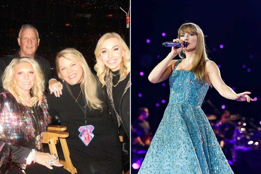 Kansas City Chiefs Owner's Wife Tavia Hunt Poses with Taylor Swift's Mom and Dad at Eras Tour in Toronto