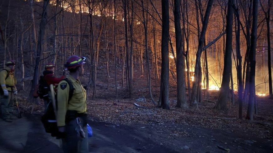 Wildfire threat continues in much of the US Northeast as dry conditions persist