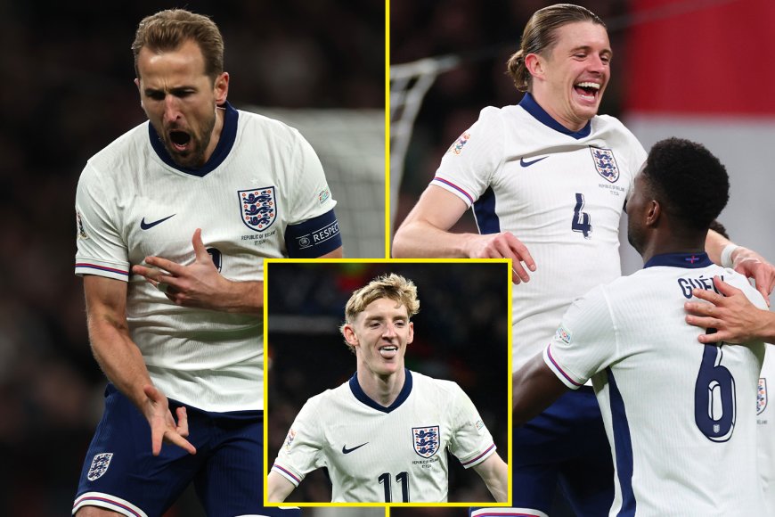 England create history as they hit FIVE goals against Republic of Ireland in Nations League