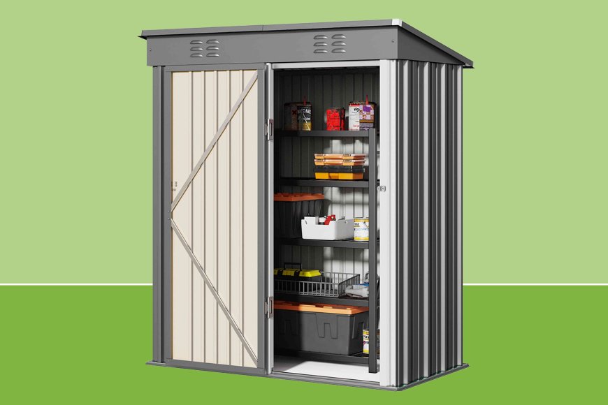 This Now-$110 Storage Shed Protects Patio Furniture, Garden Tools, and Decor for Winter