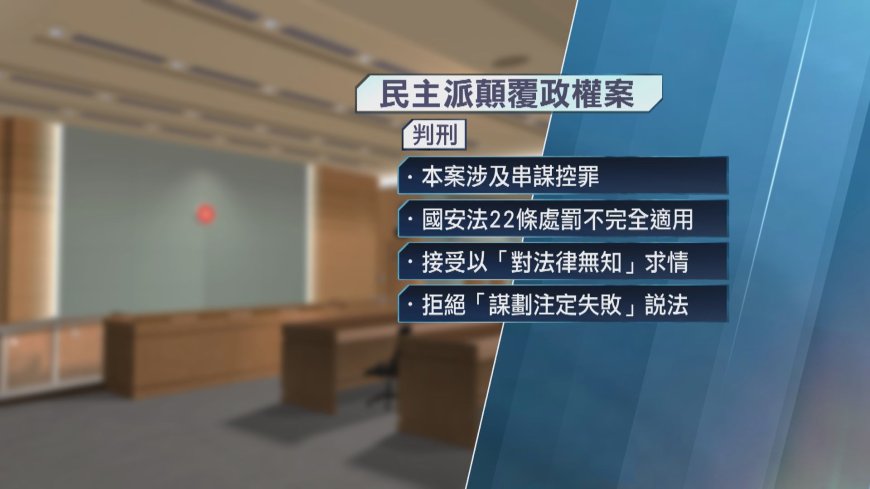 民主派顛覆政權案判刑 「首要分子」戴耀廷囚10年