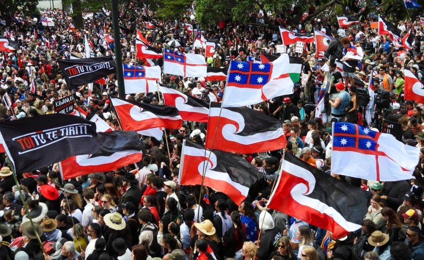 Tens of Thousands Rally at New Zealand’s Parliament in Support of Māori Rights