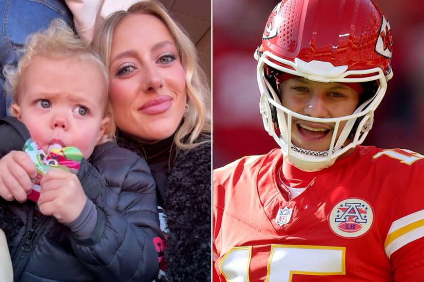 Pregnant Brittany Mahomes Snuggles Up to Son Bronze, 2, in Sweet Selfie During Chiefs vs. Raiders Game 