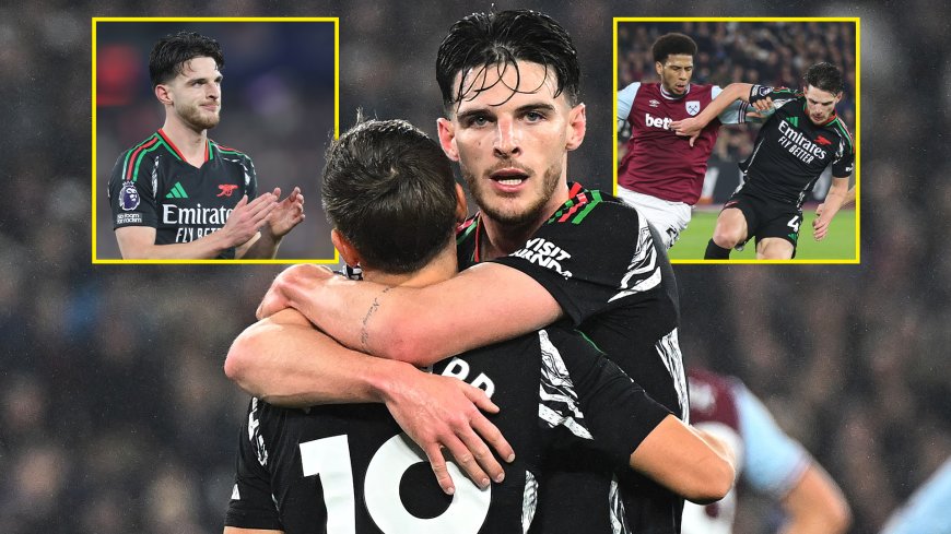 Declan Rice labelled ‘disrespectful’ by West Ham fan after Arsenal thrashing