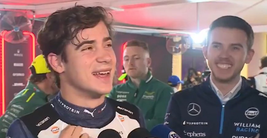 Franco Colapinto jokes about Sergio Perez after shocking pitlane start with Christian Horner unamused