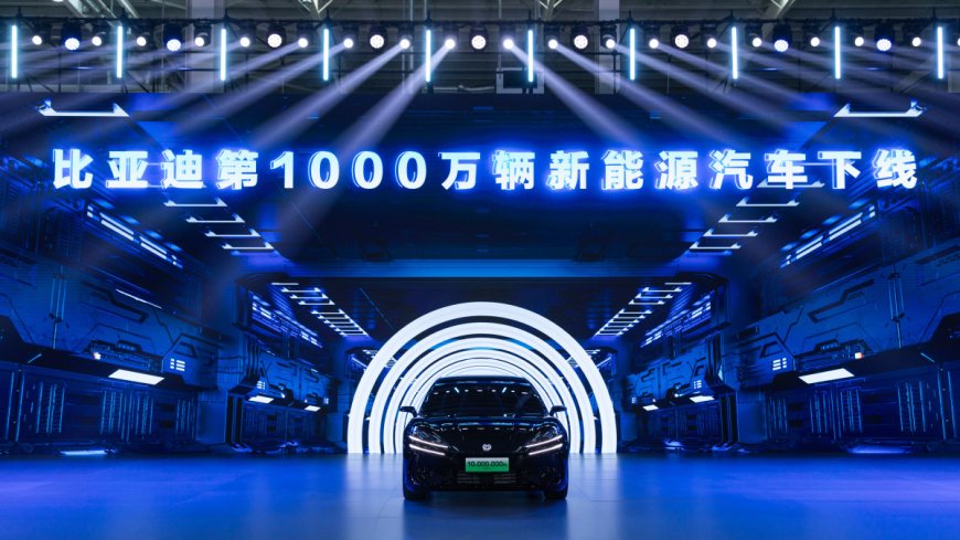 BYD becomes the first automaker to reach 10 million plug-in vehicles