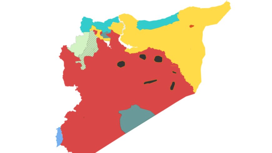 绘制控制叙利亚的势力分布地图