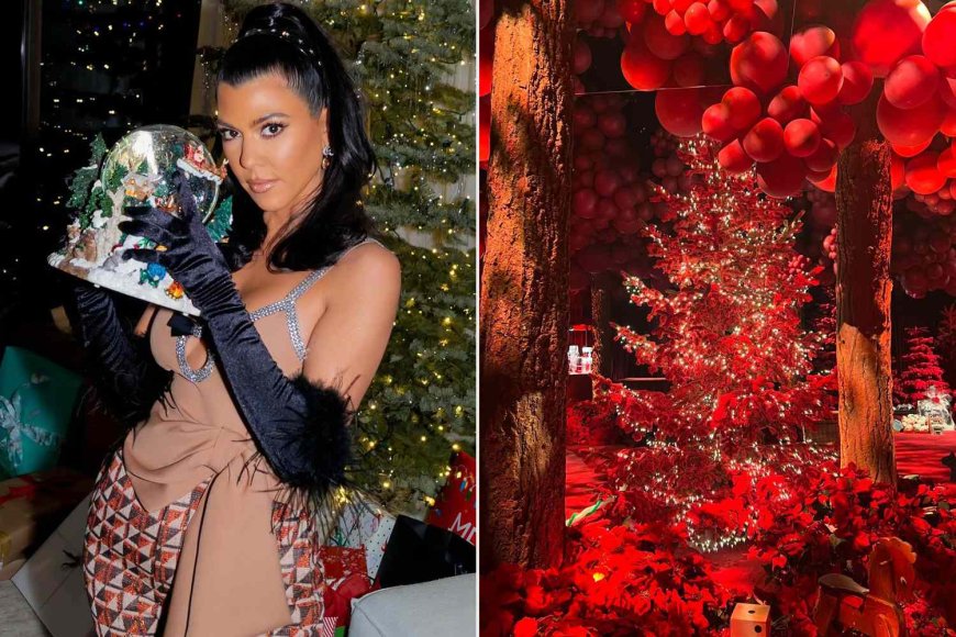 Kourtney Kardashian Shares Glimpse of Her Sparkly Christmas Tree-Filled Home: ‘Hello December’