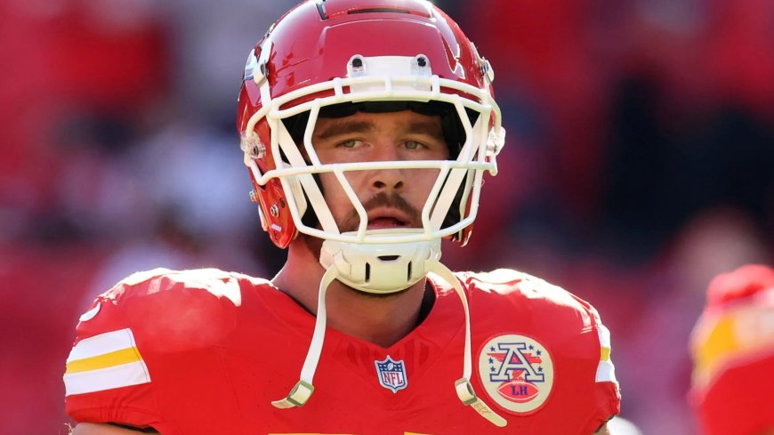 Why does Travis Kelce’s helmet look different to other players?