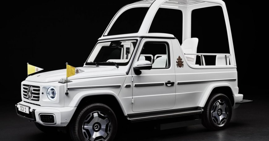 The new Popemobile is an electric Mercedes G-Wagen