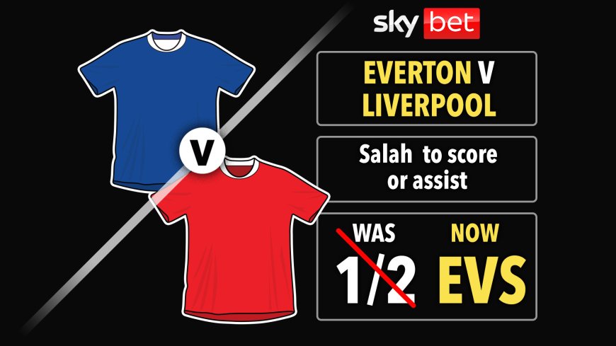 Everton v Liverpool odds boost: Get EVENS on Salah to score or assist with Sky Bet