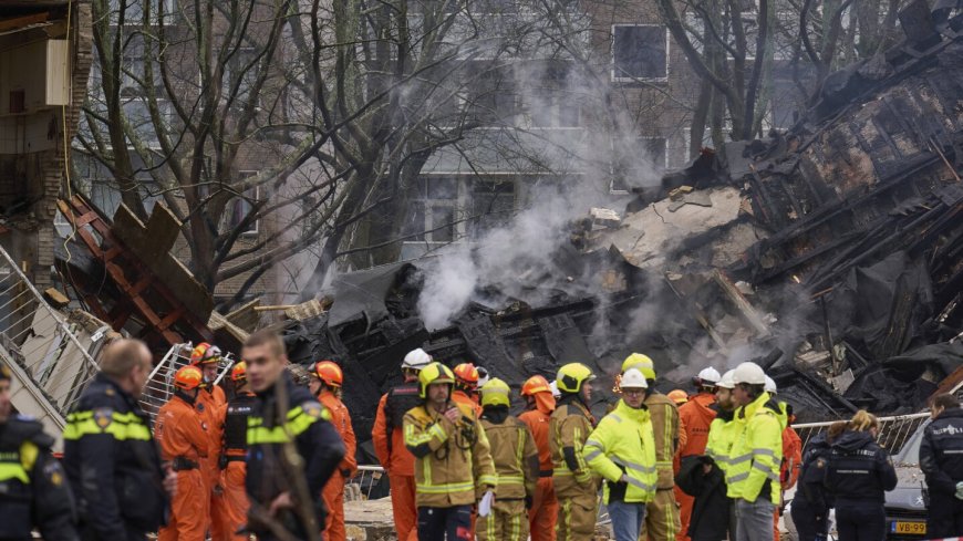 An explosion destroys an apartment block in a Dutch city, killing at least 3 and injuring others