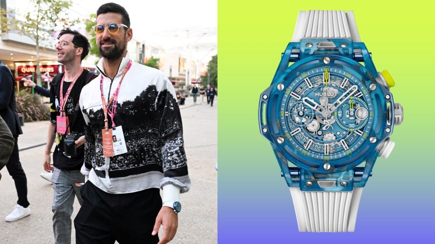 Novak Djokovic Wore a $52,700 Watch Made Out of His Own Rackets