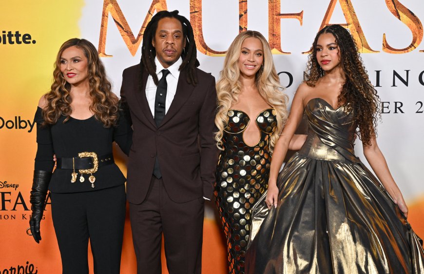 Jay-Z Walks 'Mufasa' Red Carpet With Beyonce and Family Amid Rape Allegations