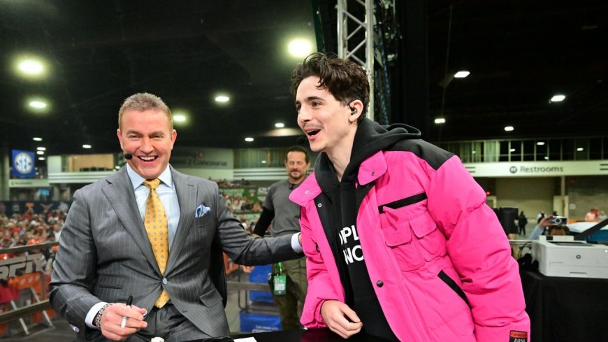 Timothée Chalamet Rocked an Unreleased Designer Grail on ‘College GameDay’