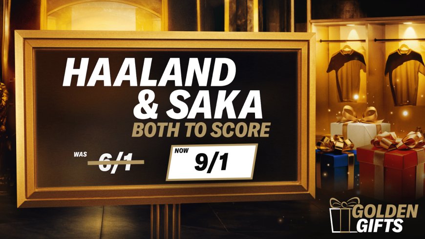 Get 9/1 on Haaland and Saka to score tonight with BetMGM’s Golden Gifts odds boost