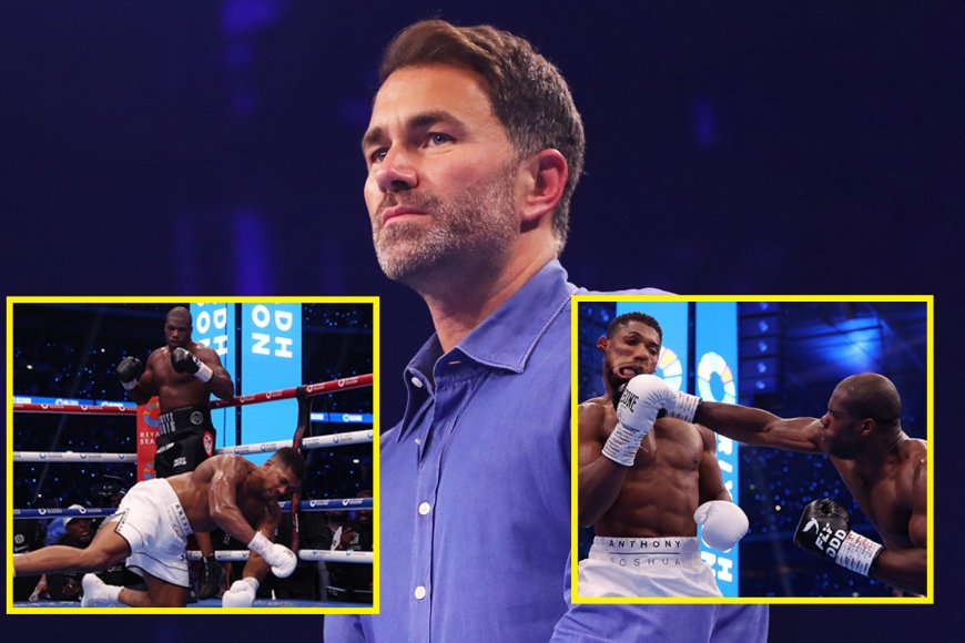 ‘He is hurting’ – Eddie Hearn opens up on Anthony Joshua ‘struggles’ after crushing Daniel Dubois KO but insists he still wants to fight Tyson Fury in 2025