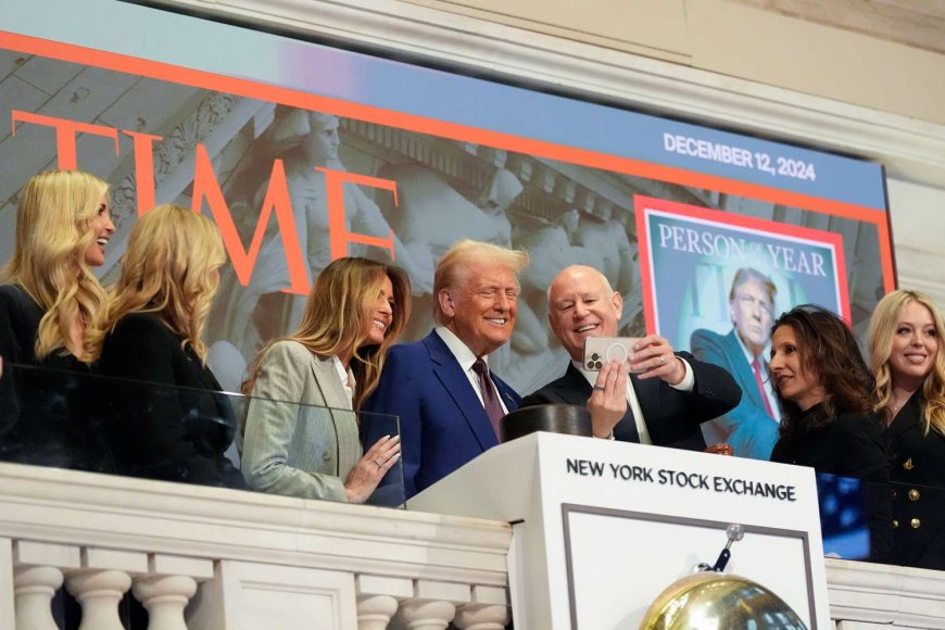 Pregnant Tiffany Trump Joins Sister Ivanka, Father Donald and Stepmother Melania to Ring Opening Bell at New York Stock Exchange