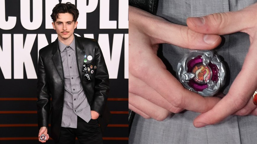 Why Was Timothée Chalamet Holding a Beyblade at the ‘A Complete Unknown’ Premiere?