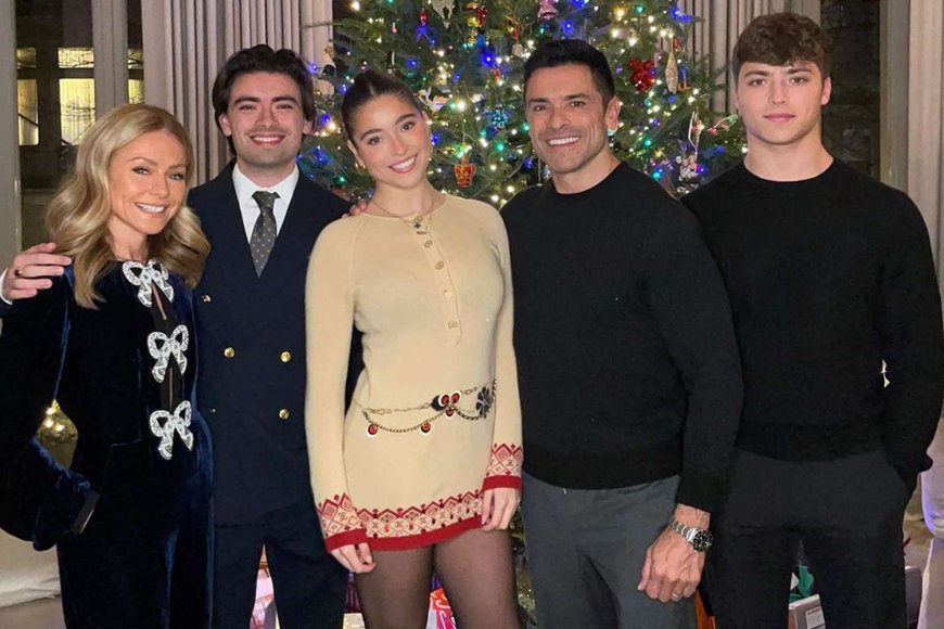 Kelly Ripa Reveals Her Genius Strategy to Get Her 3 Adult Kids to Approve Their Holiday Card Photo