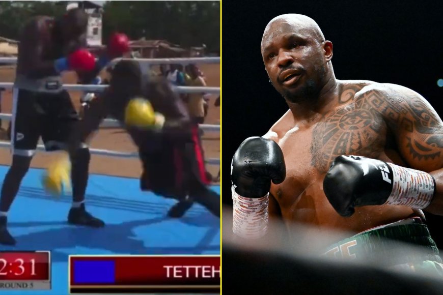 Dillian Whyte’s next opponent won last fight in bizarre fashion when foe injured shoulder after missing wayward punch