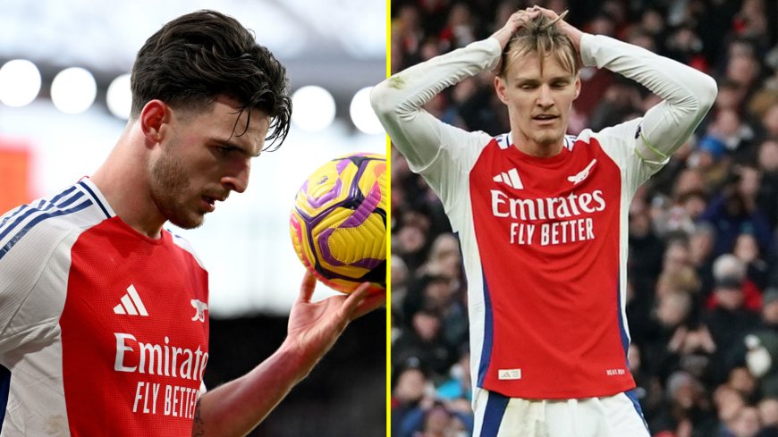 Mikel Arteta explains why he took Arsenal’s Declan Rice and Martin Odegaard off during Everton stalemate