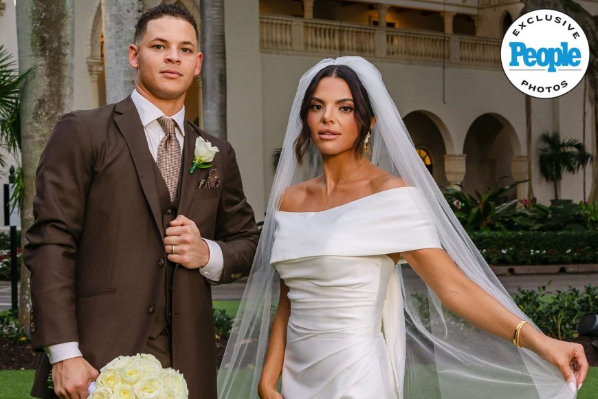 MLB Player Tobias Myers Marries Leah Angelillo in 'Modern Fairy Tale' Wedding (Exclusive)