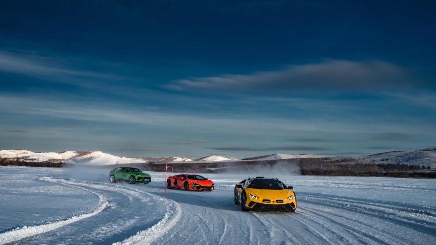 Lamborghini goes ice-drifting | Esperienza Neve conquers Mongolia’s frozen lakes