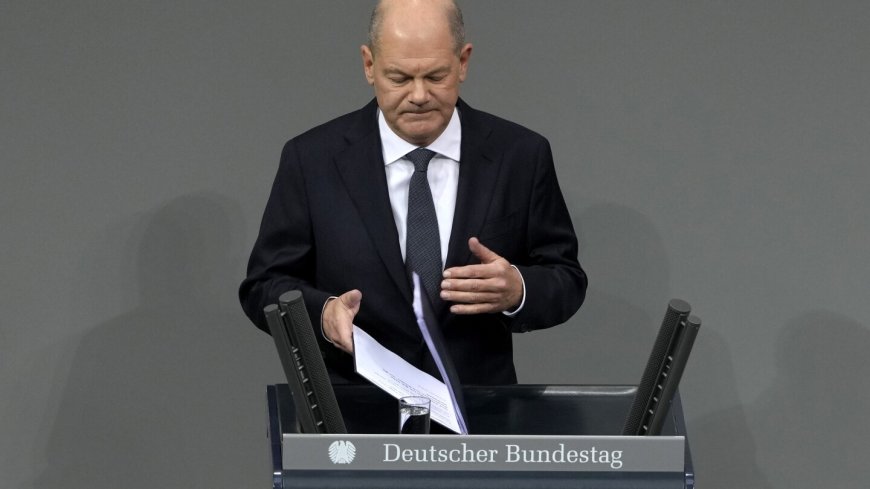 Germany's Scholz faces a confidence vote. It's expected to lead to an election in February