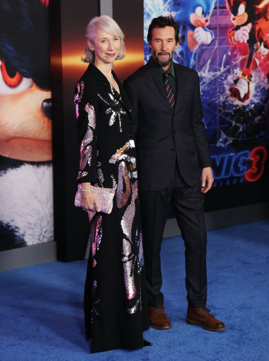 Keanu Reeves Brings Alexandra Grant to 'Sonic the Hedgehog 3' Premiere