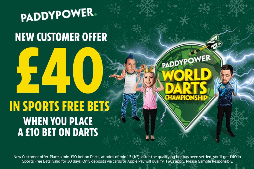 2025 PDC World Darts Championship betting offer: Bet £10 and get £40 in free bets with Paddy Power