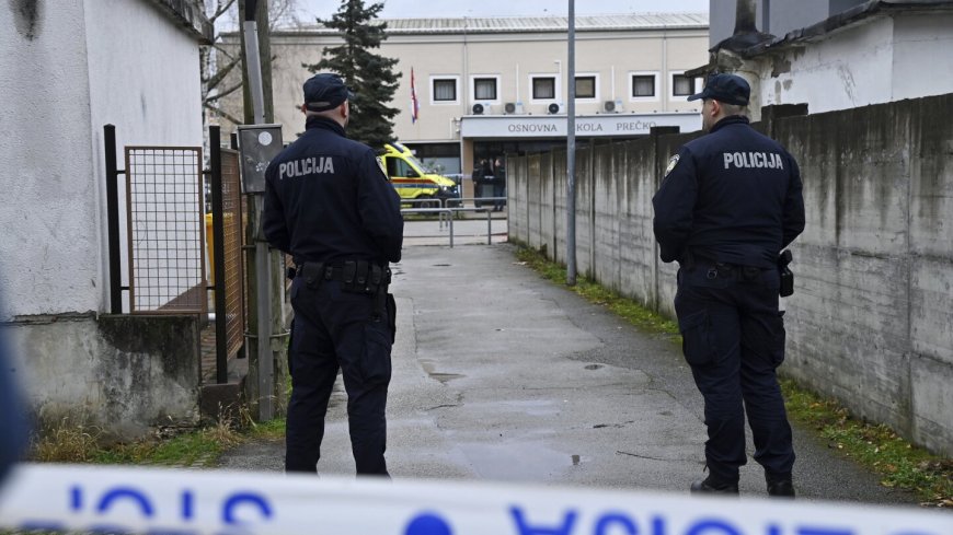 A teenager stabs a 7-year-old to death and wounds a teacher and 3 more children in a Croatian school