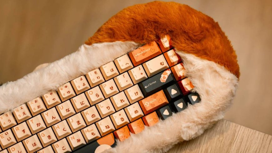 This fluffy keyboard is low-key heinous—but meets the exact intersection of my interests