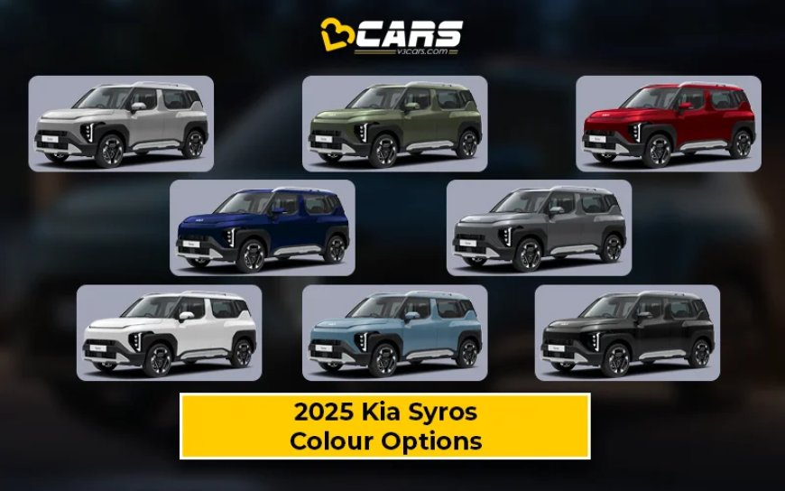 2025 Kia Syros - All Exterior Colour Options (Variant-Wise)