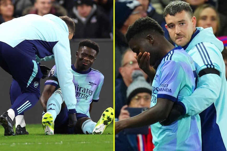 Emotional Bukayo Saka ‘distressed’ as Arsenal star instantly pulls up in worrying scenes