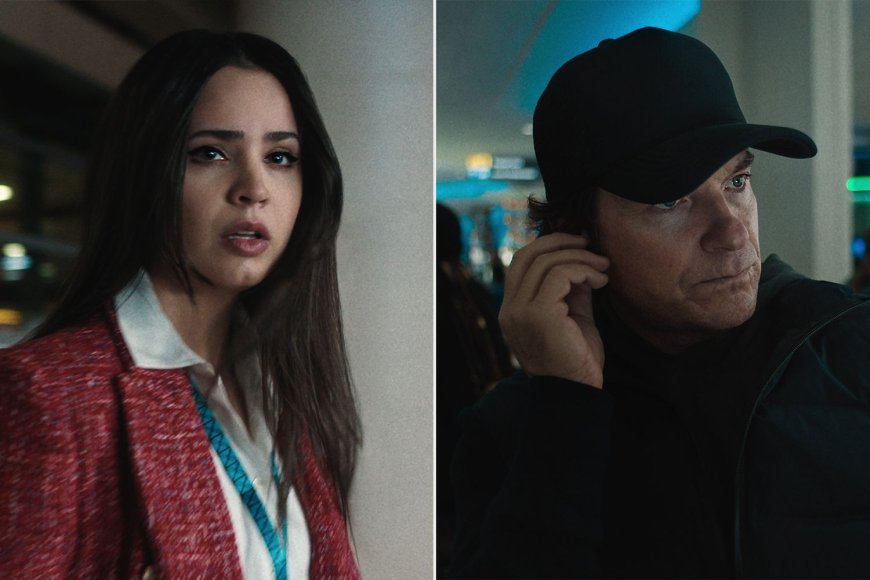 “Carry-On”'s Sofia Carson Says Jason Bateman 'Is Not the Typical Super-Sleek Villain' in Netflix Hit (Exclusive)