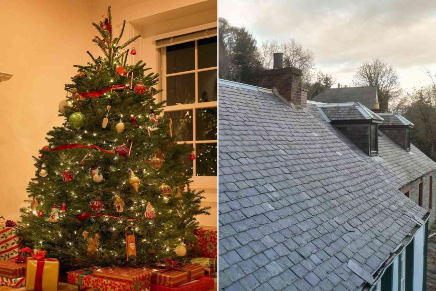 New York Family Shows Off Larger-Than-Life Christmas Tree Bursting Through Their Roof: 'Cool and Creative'