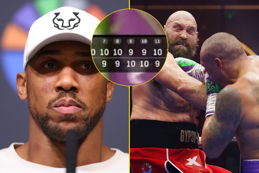 Anthony Joshua’s full exact round-by-round scorecard revealed for Oleksandr Usyk vs Tyson Fury rematch