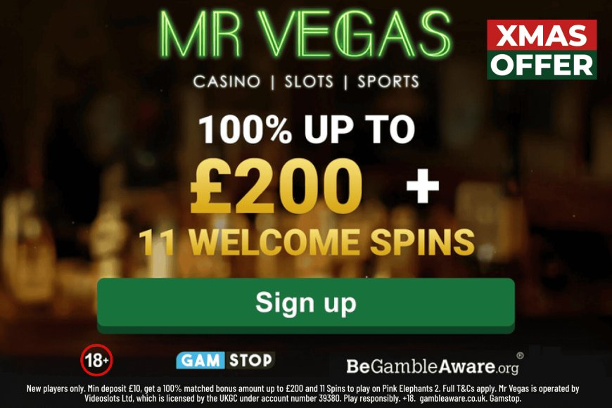 Celebrate Christmas with Mr Vegas: Claim 11 wager-free spins!