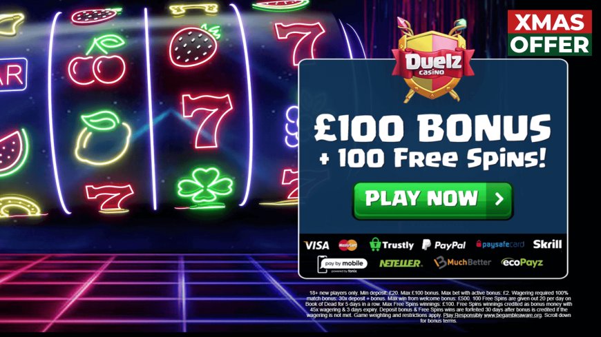 £100 Christmas Bonus and 100 Free Spins: New Duelz Casino Customers Offer