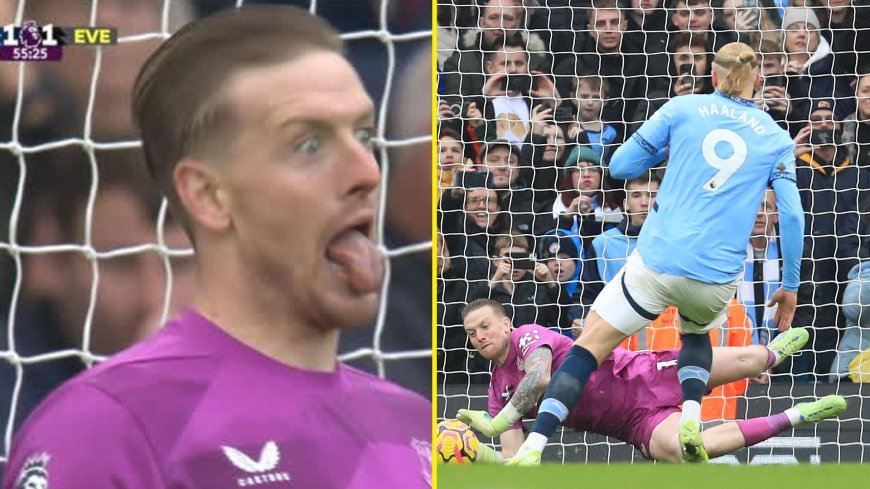 ‘Like a box of frogs’ – Ex-Man City star loved what Jordan Pickford did before Erling Haaland penalty