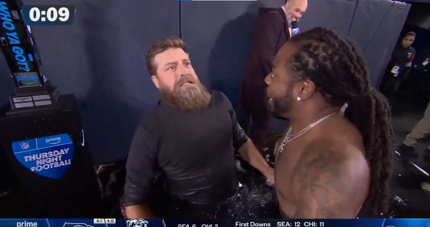 ‘Poor decision’ – Ryan Fitzpatrick forces stunned Richard Sherman to walk off set in freezing temperature