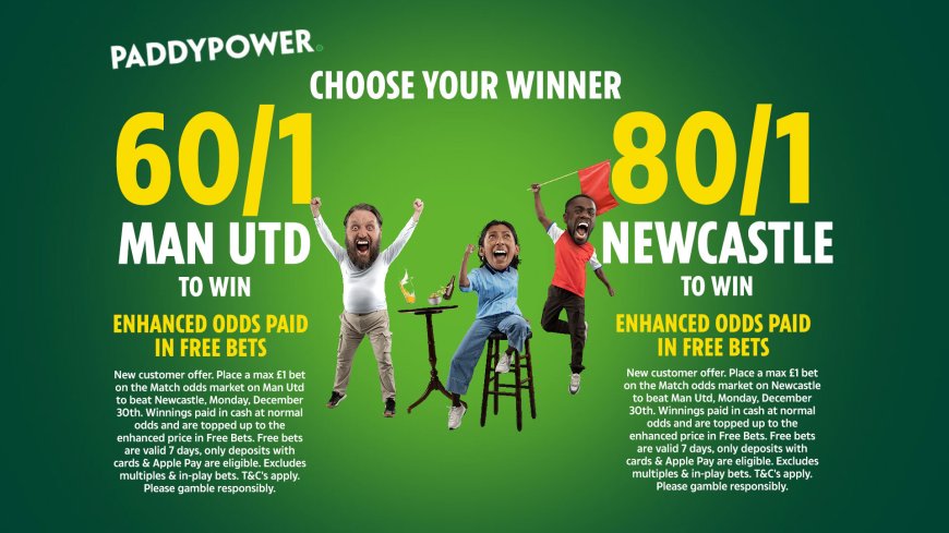 Manchester United v Newcastle betting offer: Get 60/1 on Manchester United to win or 80/1 on Newcastle to win with Paddy Power