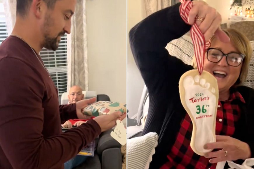 36-Year-Old Man Gifts Mom a Hilarious Twist on a Classic Baby Keepsake (Exclusive)